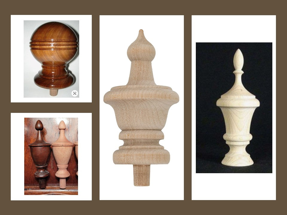 Carved Wood Finials