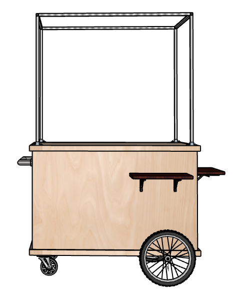 Beverage and Product Service Cart #0101