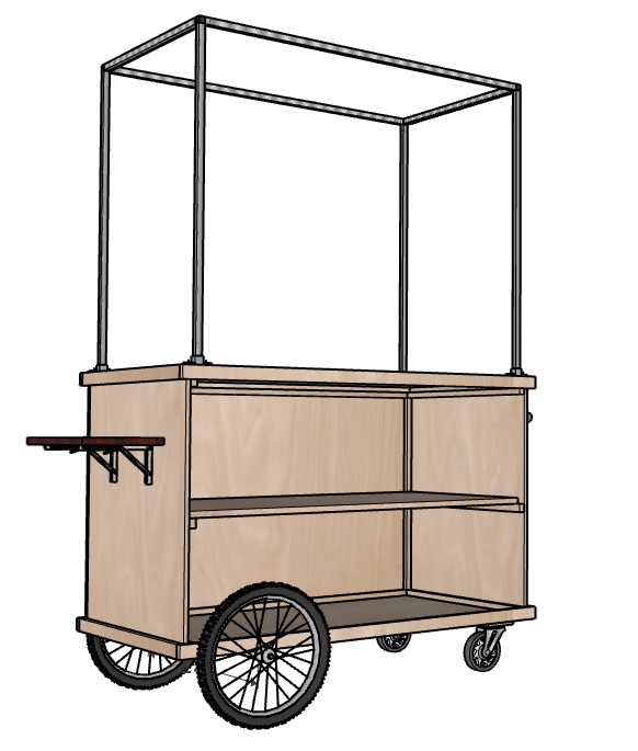 Beverage and Product Service Cart #0101