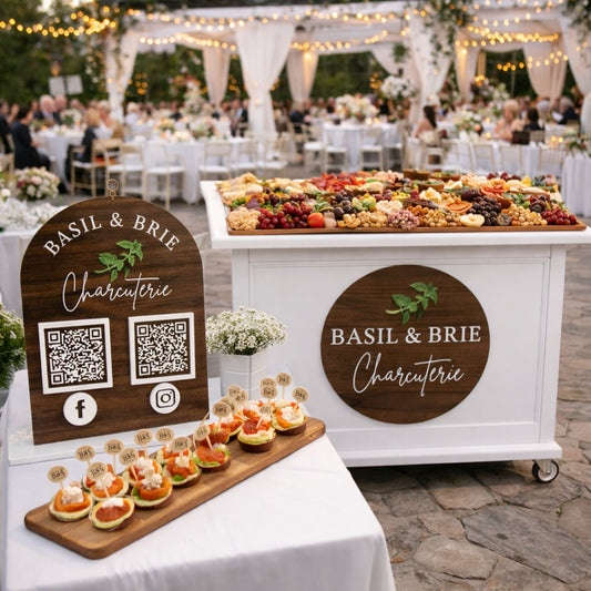 Premium Layered Acrylic Mobile Cart Sign