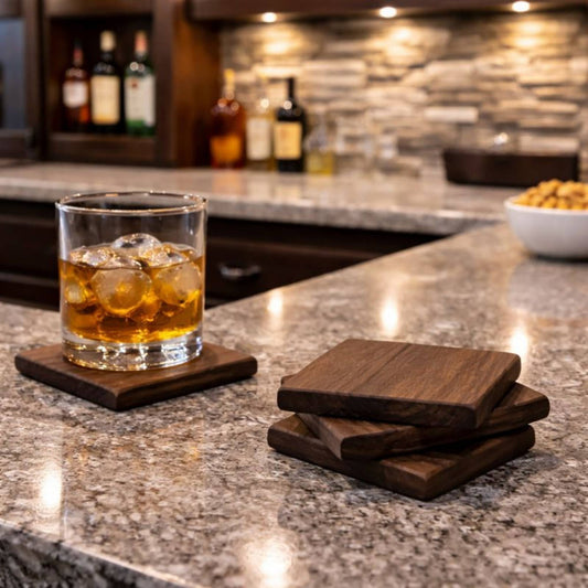 Walnut Wood Coasters