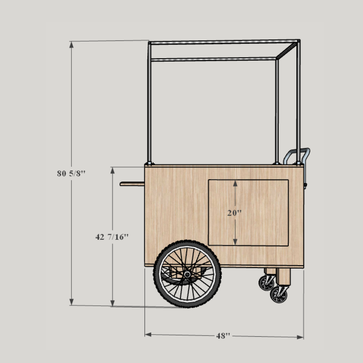 Wedding and Special Occasions Food and Catering Cart – bryantswoodwork