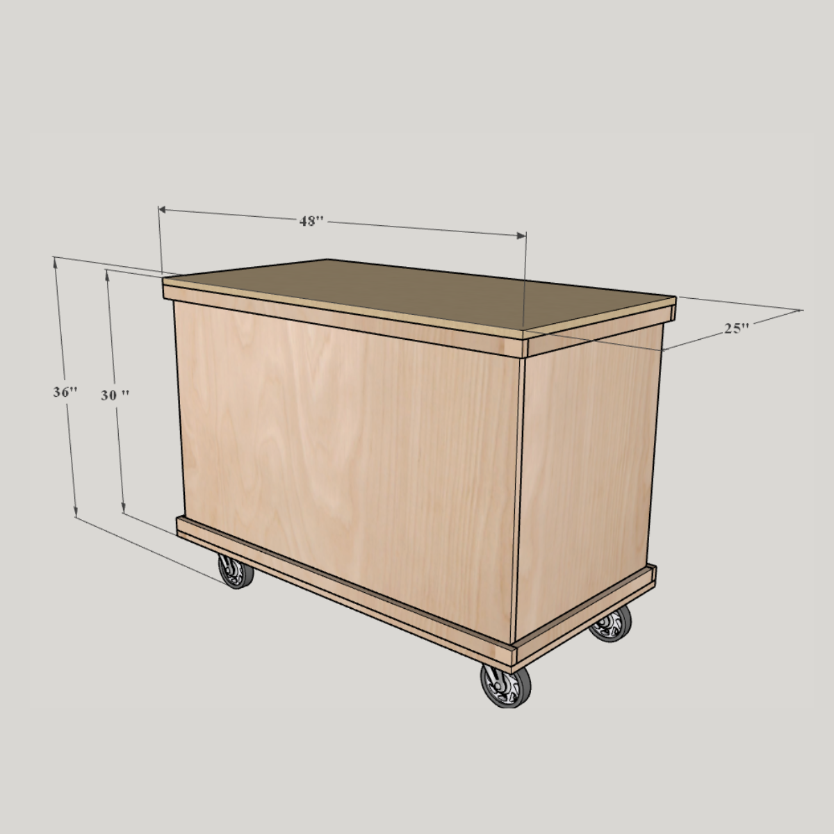 DIY General Purpose Collapsible Cart Plan #0106