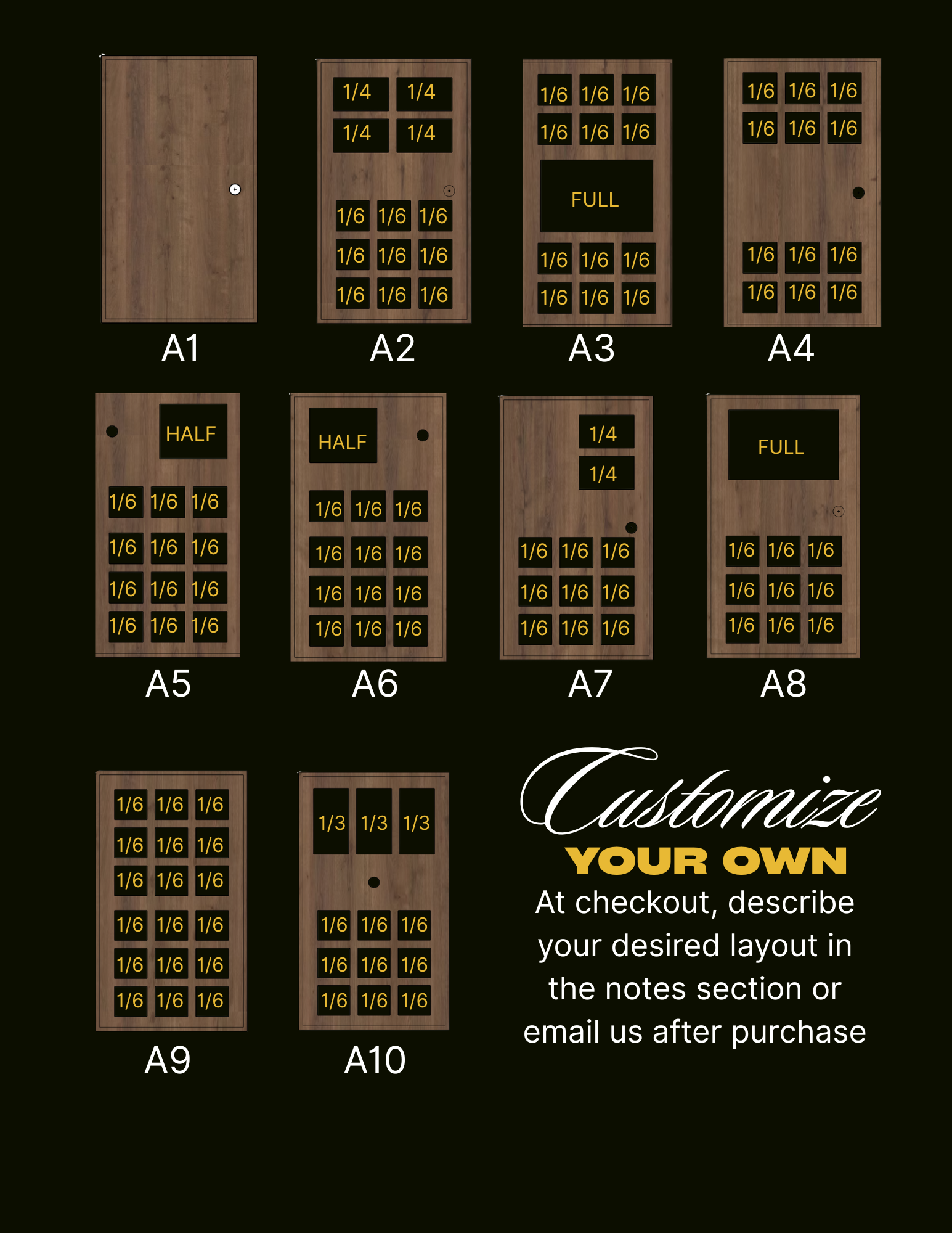 Collapsible Charcuterie Food Cart #0107