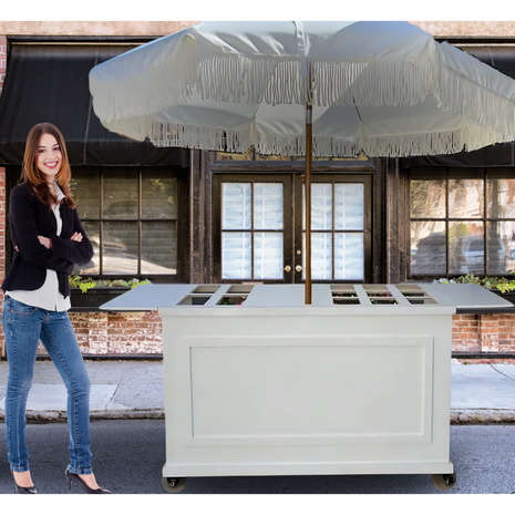 Cart #0107 - Portable Collapsible Charcuterie Cart – Luxury Grazing On the Go!