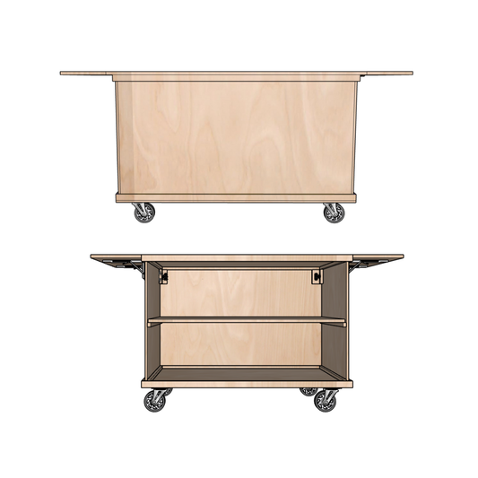 Design Your Own Collapsible Charcuterie Food Cart #0107