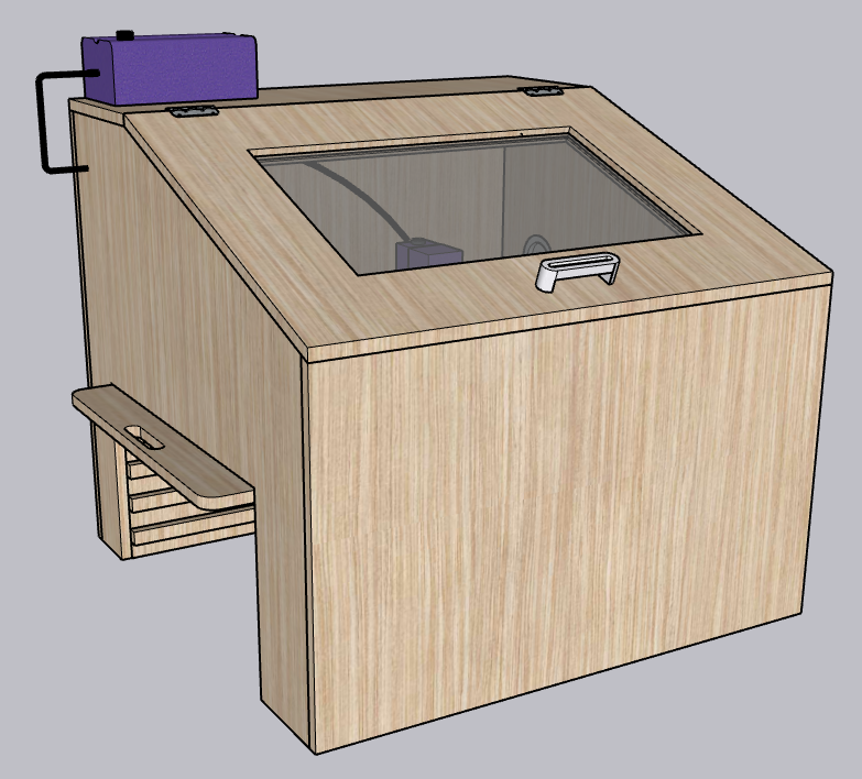 Custom Laser Enclosure Plans | Fits up to 32 x 32 Machines | Easy Adjusting Riser & Adjustable Height up to 13 Plus Inches
