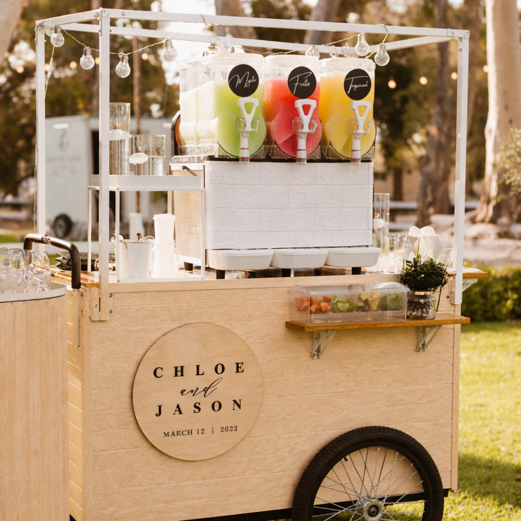 Mobile Beverage Service Cart