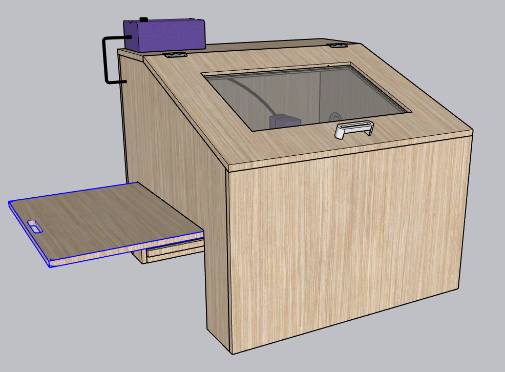 Custom Laser Enclosure Plans | Fits up to 32 x 32 Machines | Easy Adjusting Riser & Adjustable Height up to 13 Plus Inches