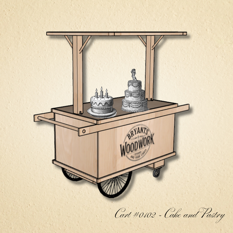 Cake, Wedding and Special Event Service Cart #0102