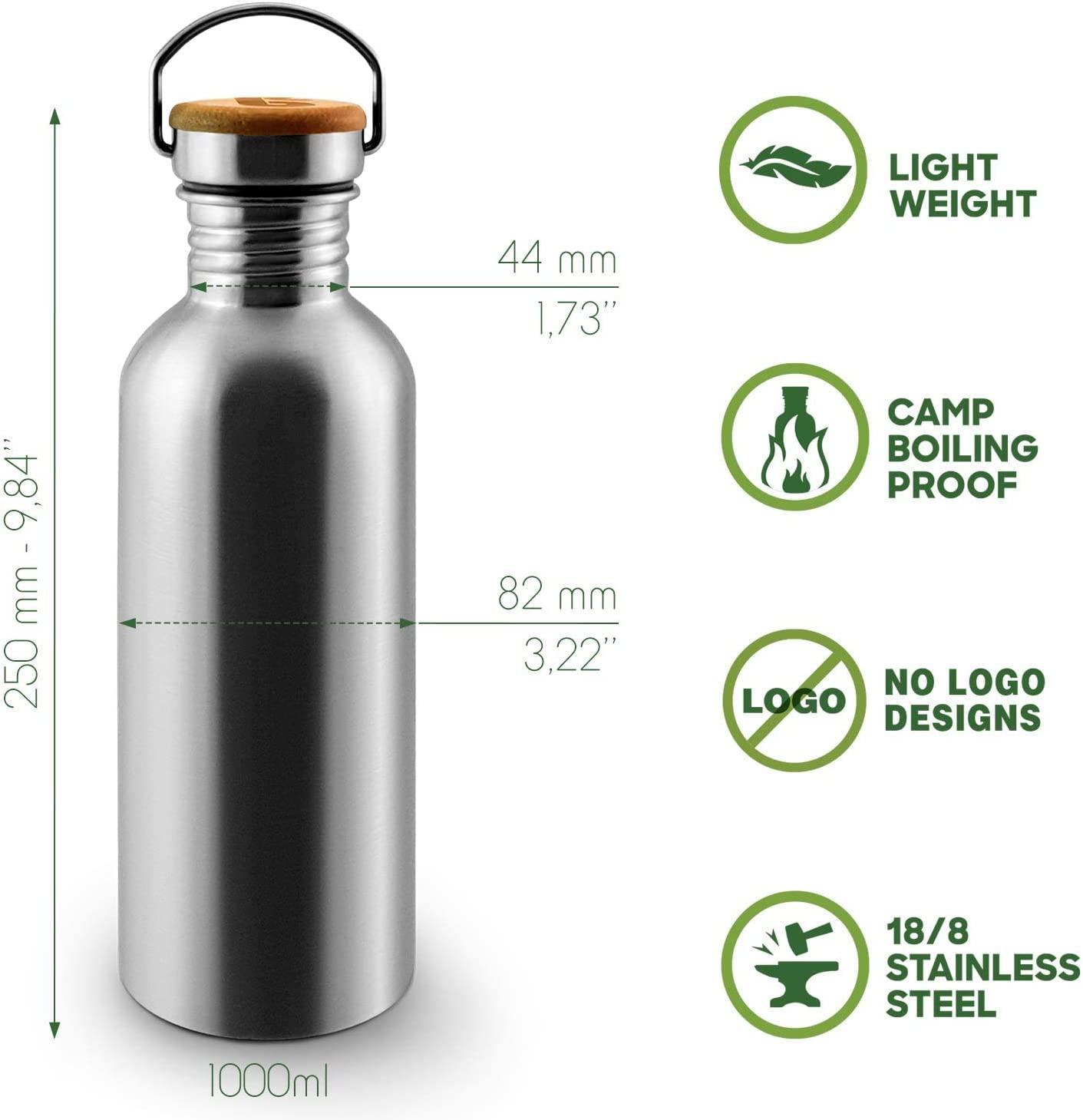 Personalized Water Bottle, Stainless Steel Water Bottle