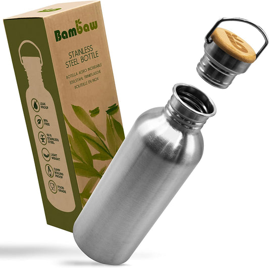 Non-insulated Single Wall Stainless Steel Water Bottle