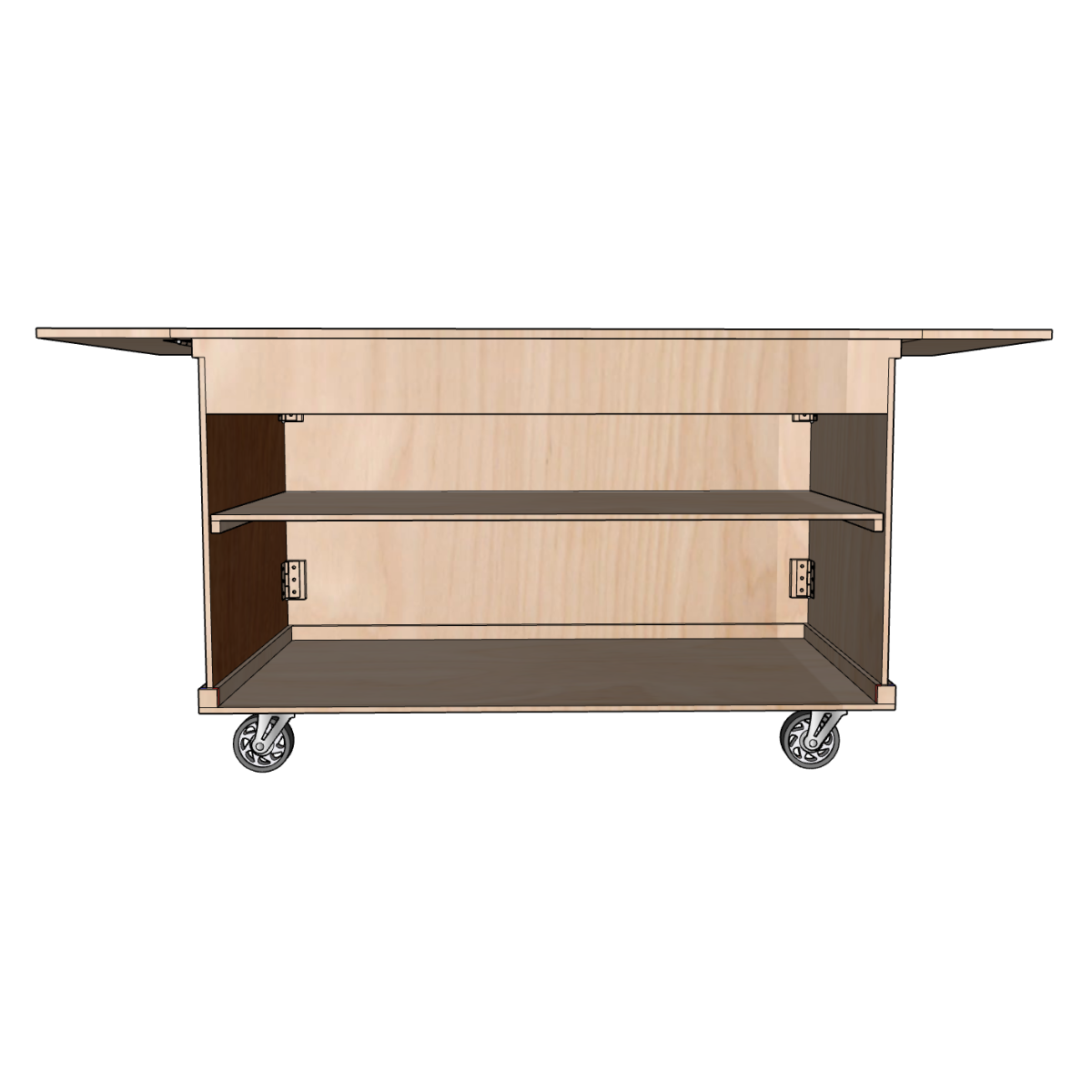 Collapsible and Foldable Charcuterie Cart