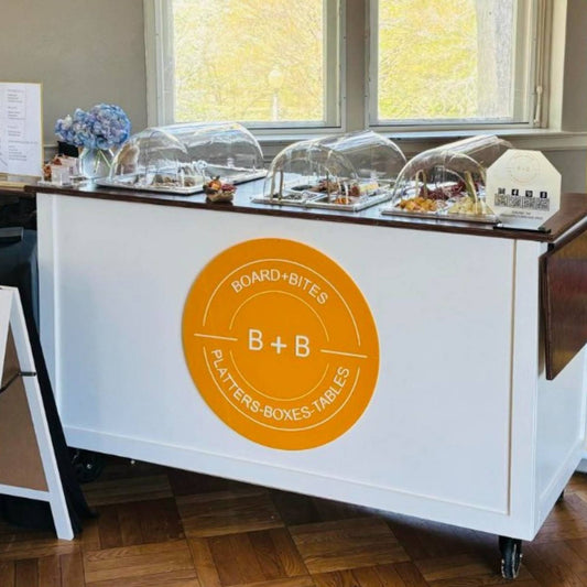 Round Mobile Cart Sign
