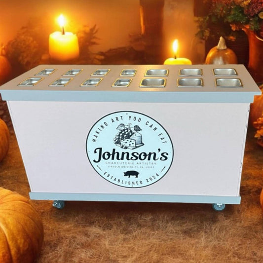 Round Mobile Cart Sign