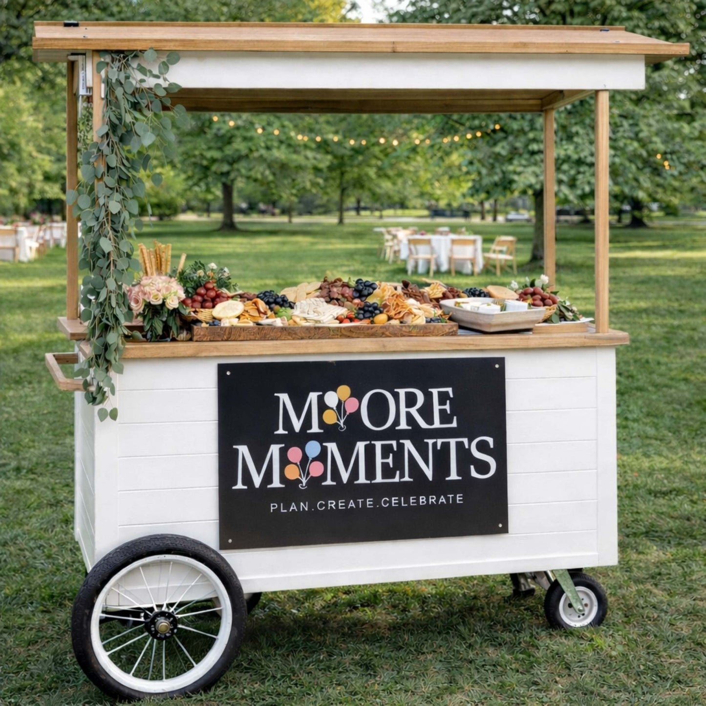 Premium Layered Acrylic Mobile Cart Sign