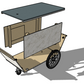 Collapsible Vanesian Style Catering Cart Plans #0104C