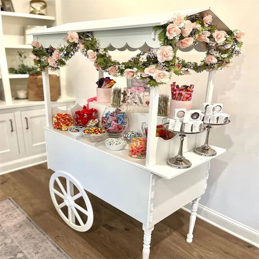 Mobile Flower Cart, Candy Cart, Display Stand Rack With Wheel (Display Cart) #0111