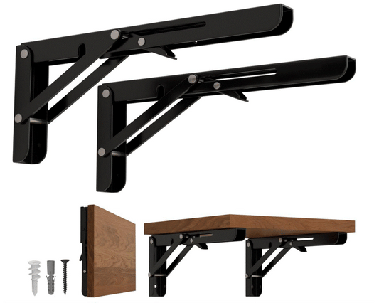 Locking "L" Bracket for Shelves and Wings - 2 hinges per box (8 inch)