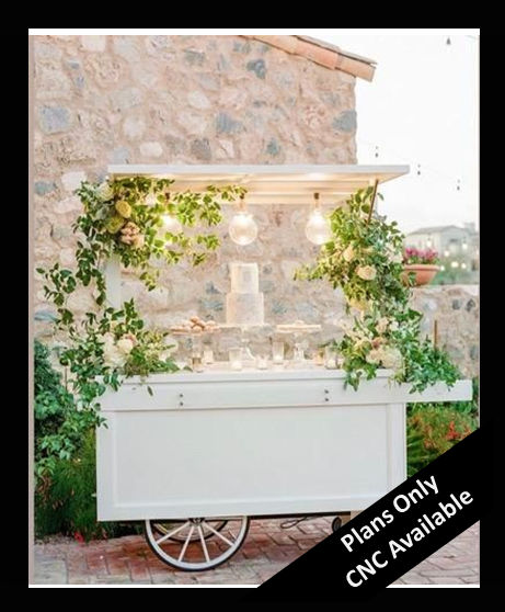 DIY 6' x 7' Catering Cart Plans #0102 (CNC, SVG, and DFX Available)