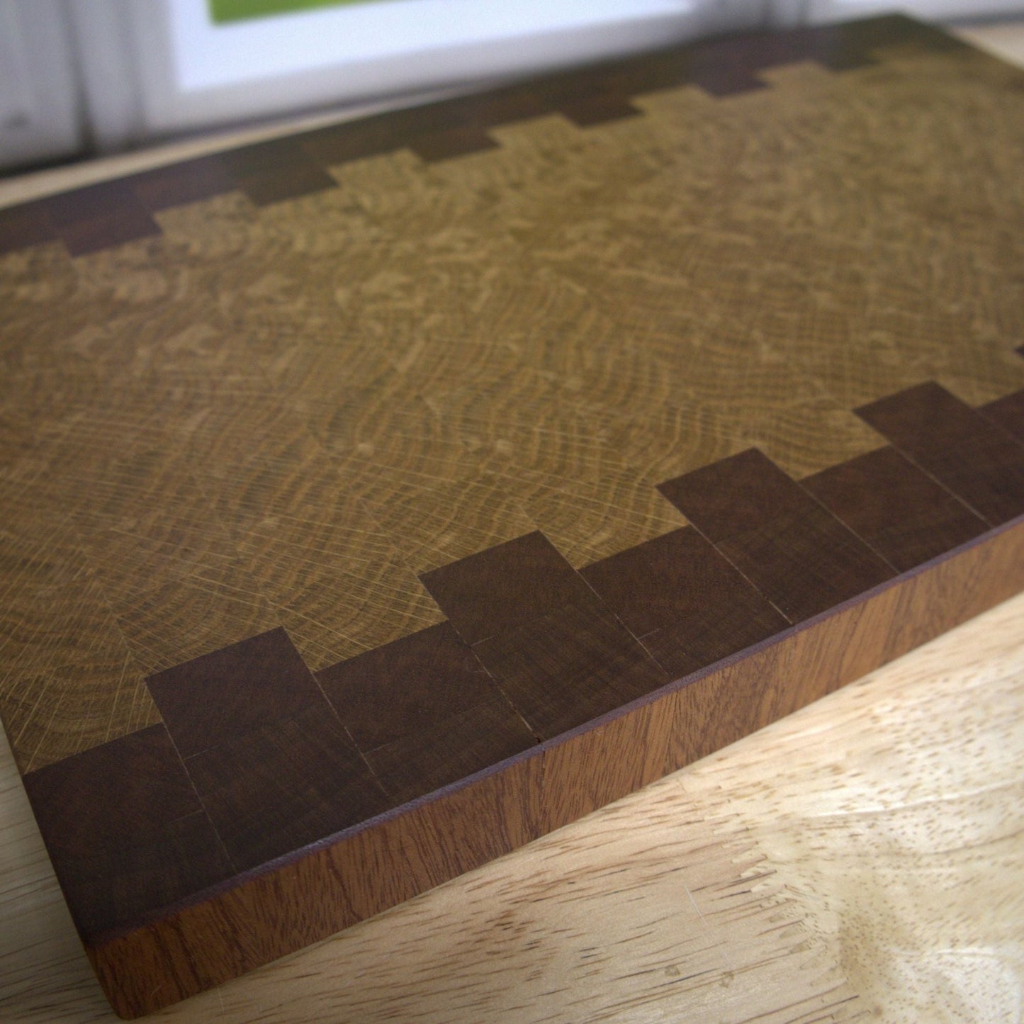 Sapele and White Oak End Grain Cutting Board