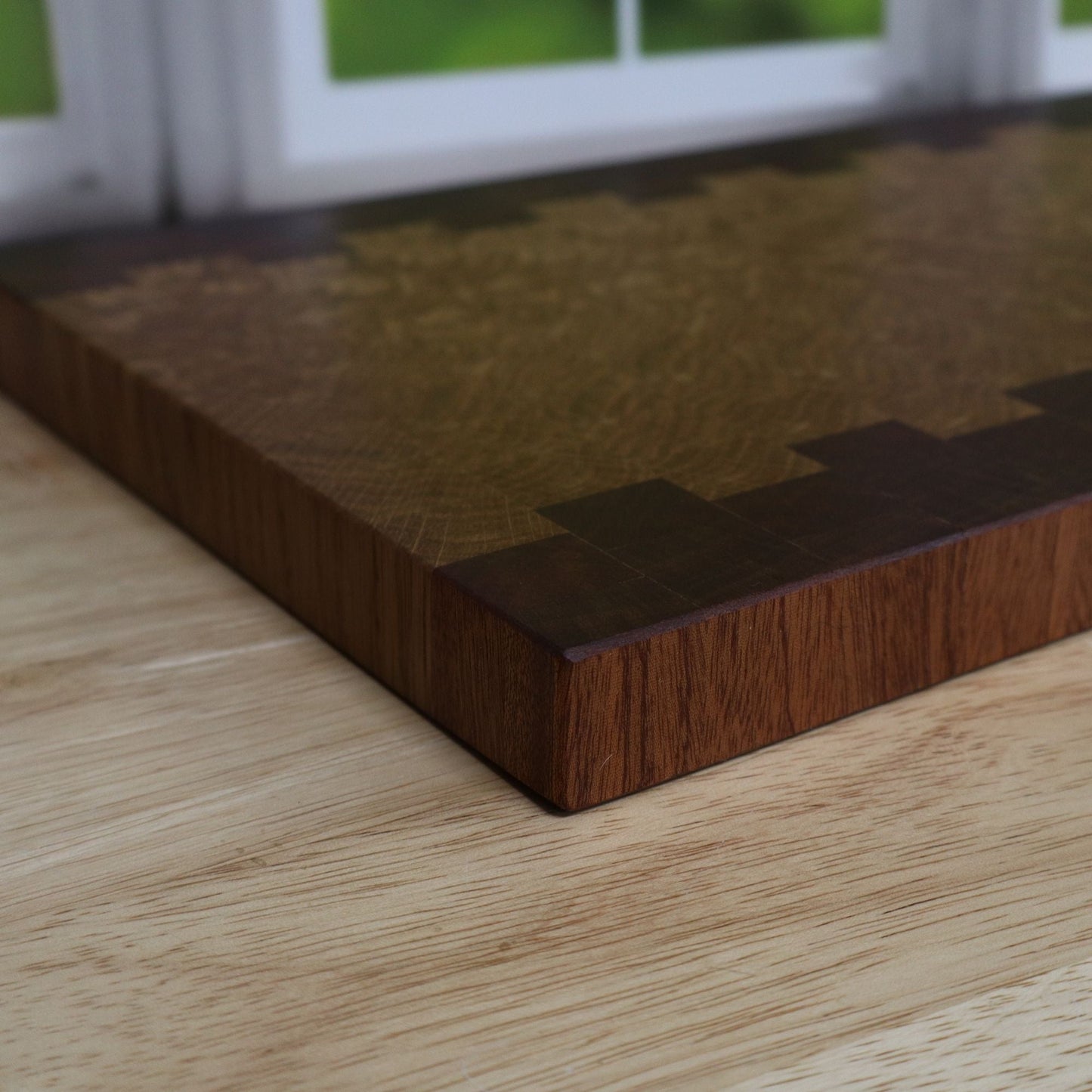Sapele and White Oak End Grain Cutting Board