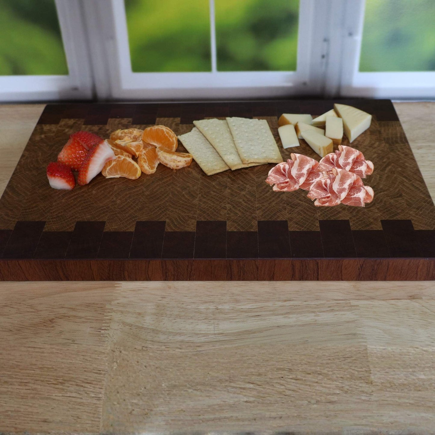 Sapele and White Oak End Grain Cutting Board