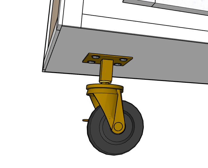 Wheel and Caster Kit for Plan #0102