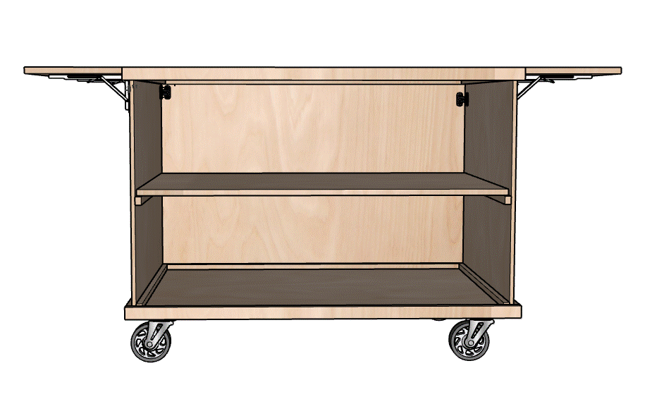 Cart #0107 - Portable Collapsible Charcuterie Cart