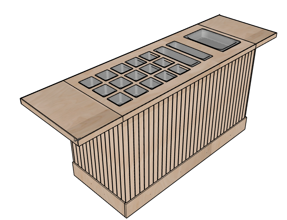 Cart 0201 - The King Cater — Our Largest Custom Catering & Food Service Cart