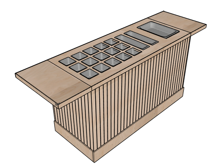 Cart 0201 - The King Cater — Our Largest Custom Catering & Food Service Cart