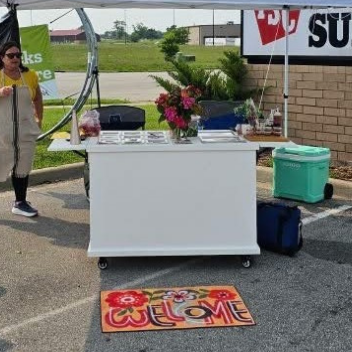 Collapsible Charcuterie Food Cart #0107