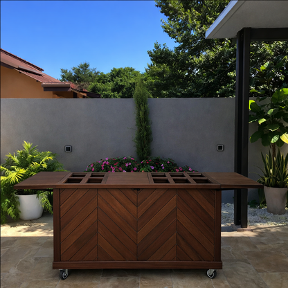 Collapsible Charcuterie Cart - Model 0107 - RH