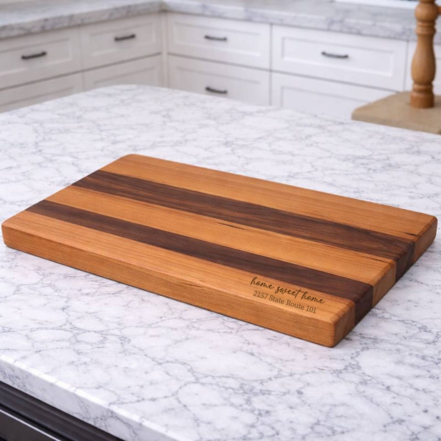 Cherry and Walnut Cutting Board