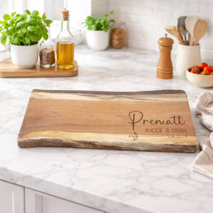 Cherry Live Edge Serving Board
