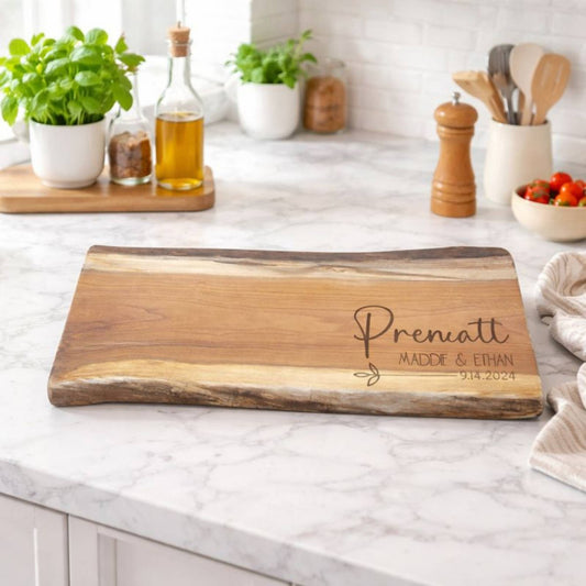 Cherry Live Edge Serving Board