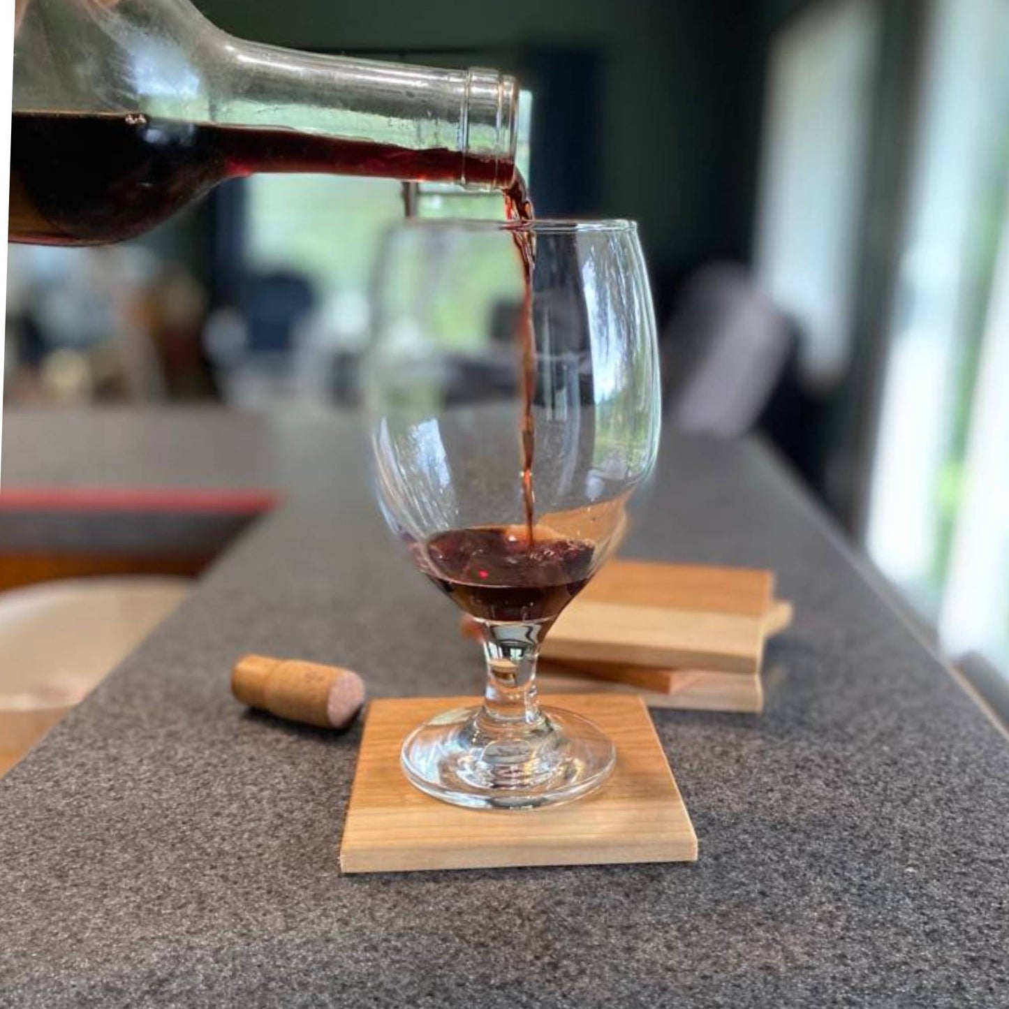 Cherry Wood Coasters