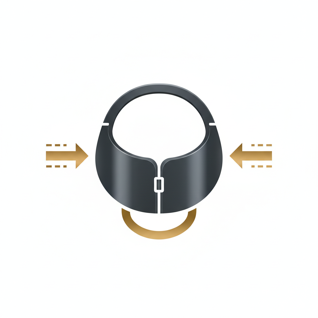 Collapsible portable icon with white background