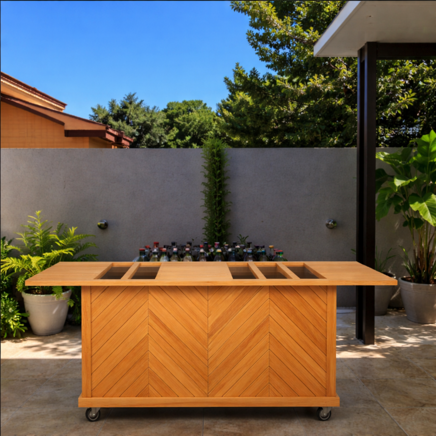 Collapsible Charcuterie Cart - Model 0107 - RH