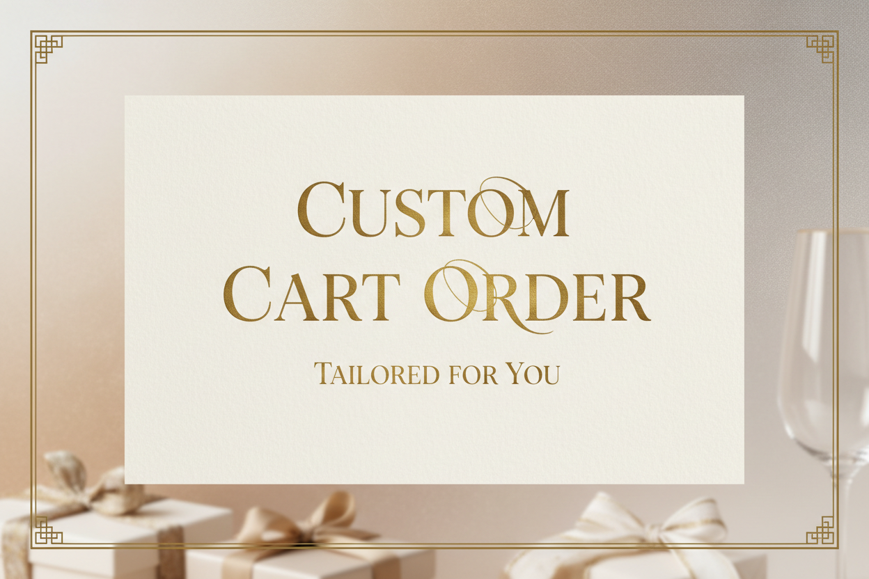 generate an image with the words "Custom Cart Order"
