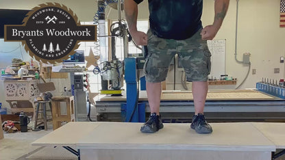 Rustic - Slatted Front Collapsible Charcuterie/Food Cart (Model #0107 Rustic)