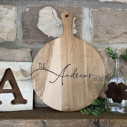 Round Wood Serving Board