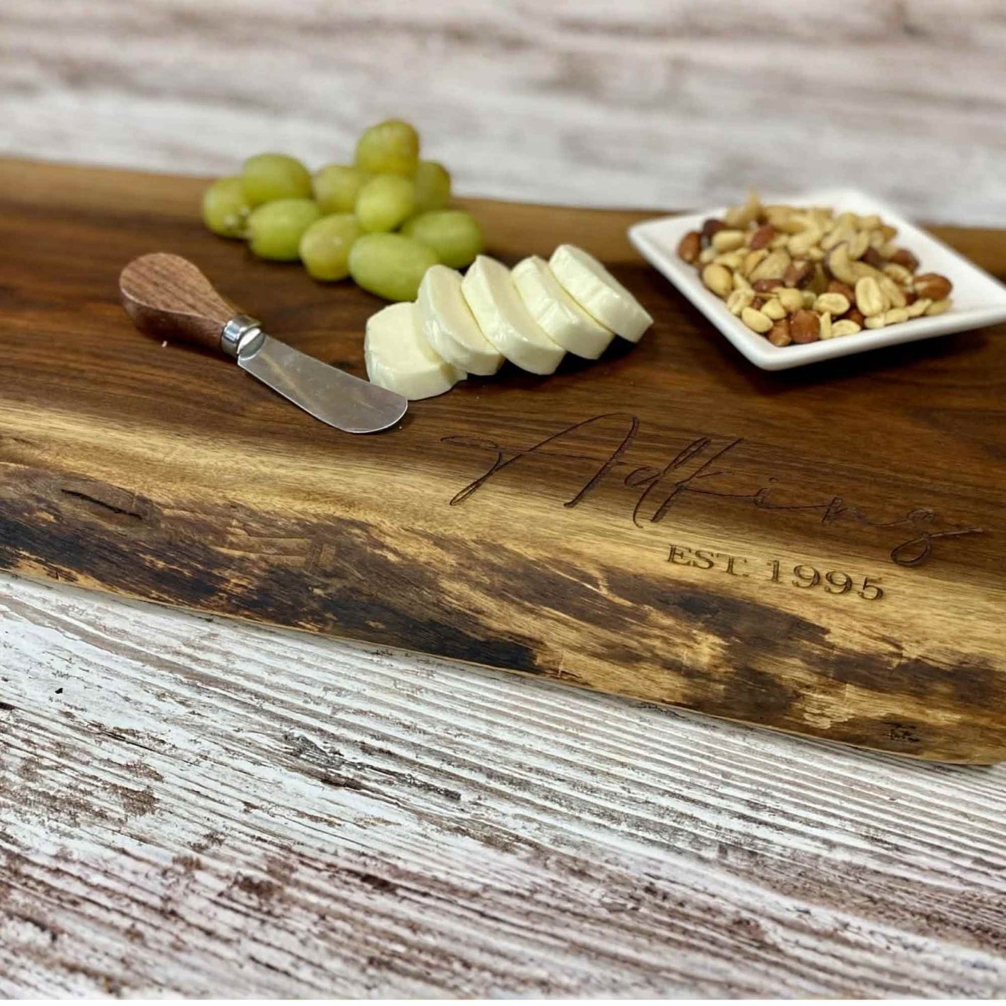 Walnut Live Edge Serving Board