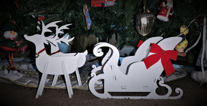 Santa Sleigh and Reindeer