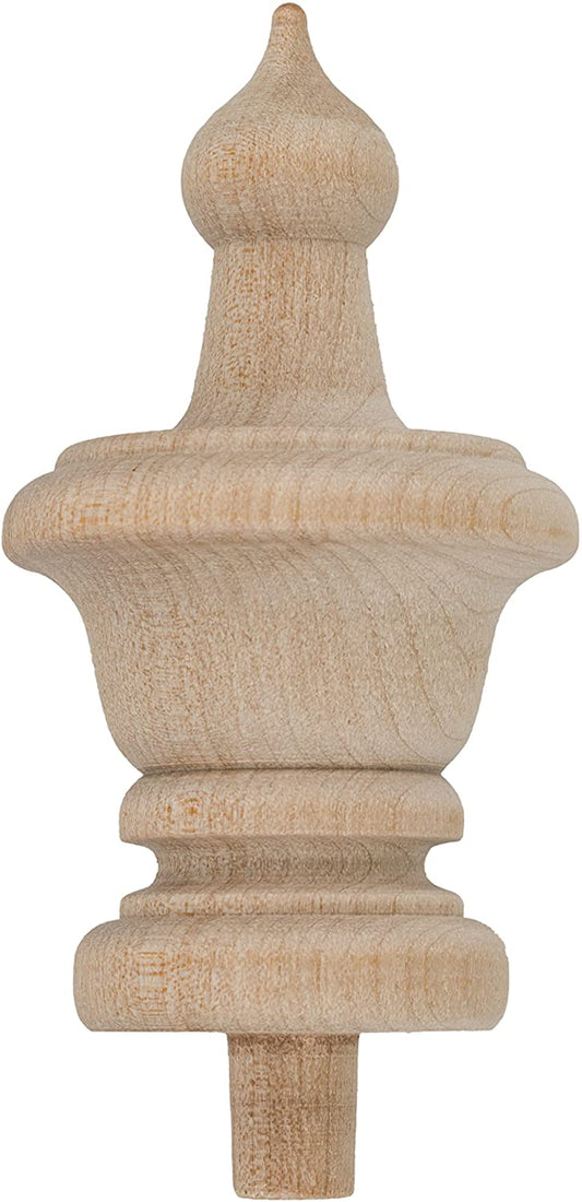 4" Modern Style Finial with 3/8"  Tenon