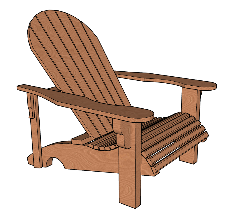 Easy to Read Step by Step Adirondack Chair Plans