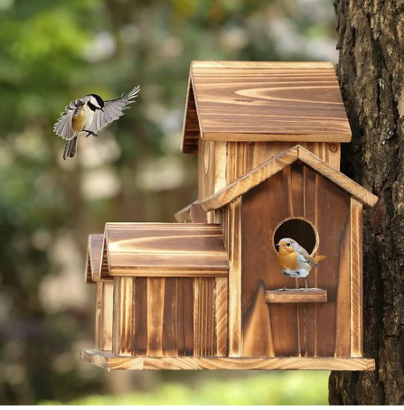 DIY Large Birdhouse Mansion (19Tx24Wx14D)