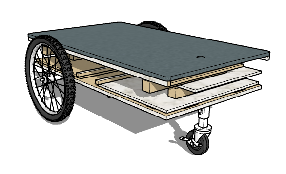 DIY General Purpose Cart Plan #0104 - Collapsible Available
